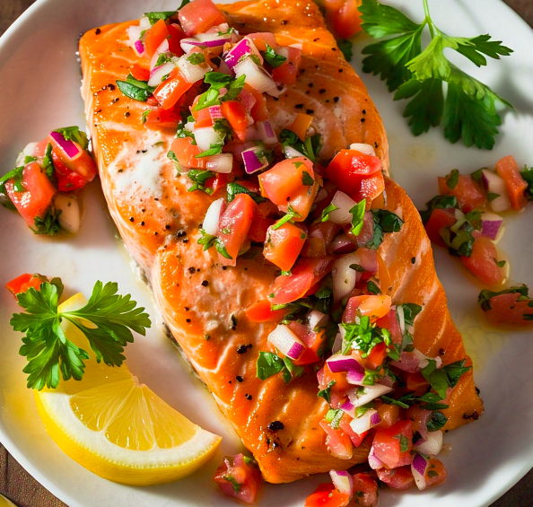 Simple Mediterranean Salmon Recipe | Low-Carb & Omega-3 Rich