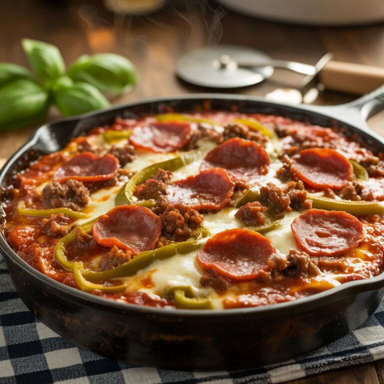 Meat Lover’s Pizza Casserole