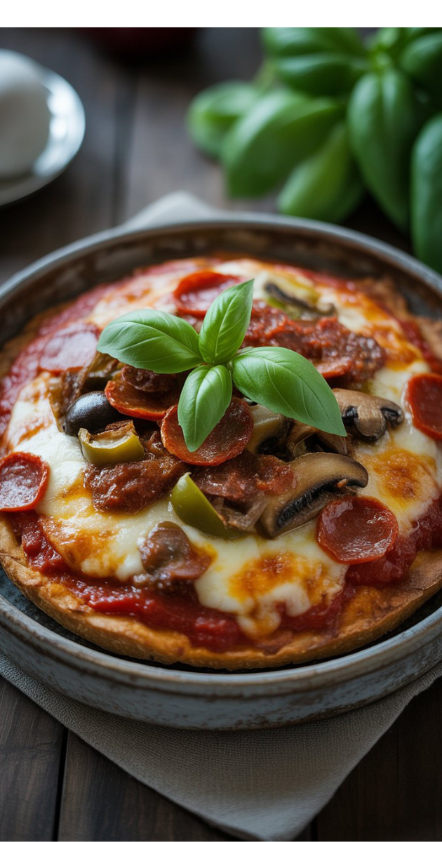 Low-Carb Crustless Pizza Bowl