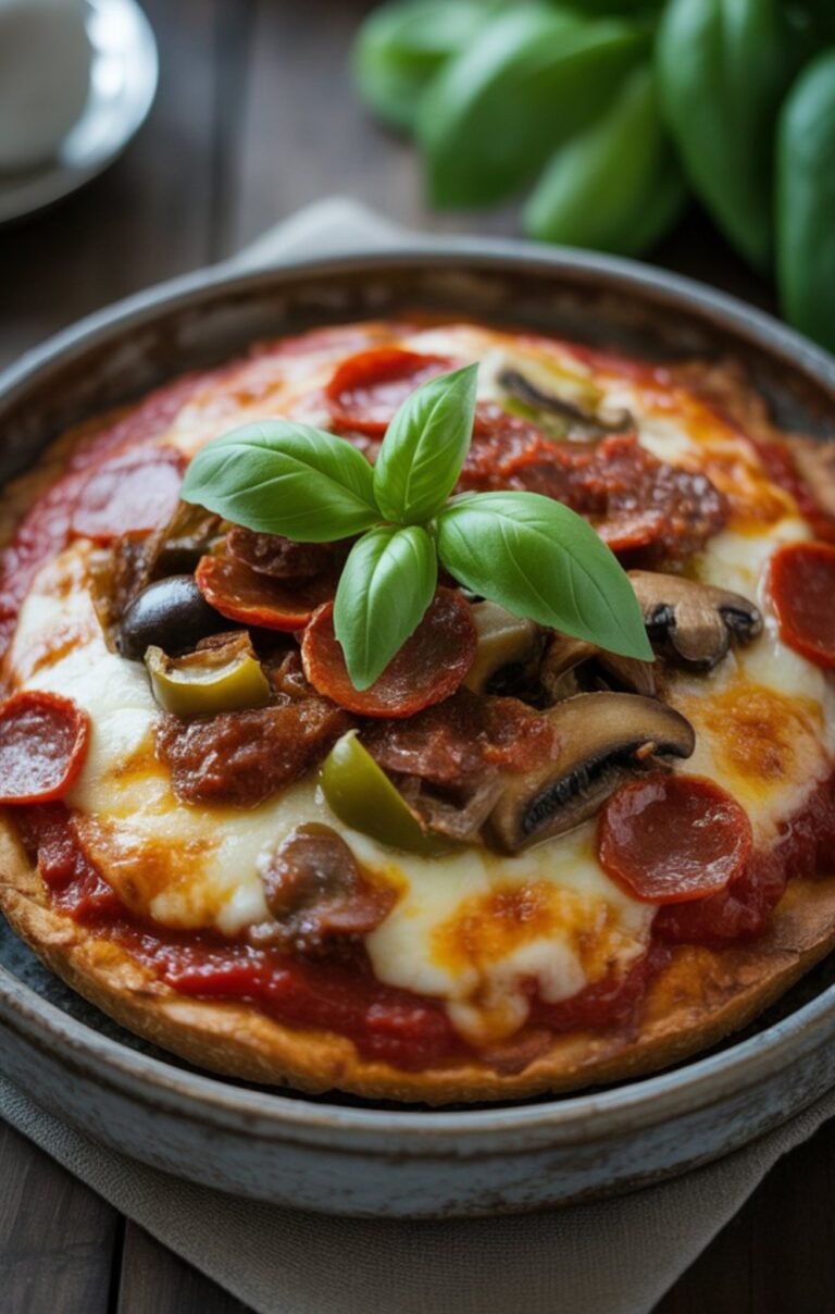 Low-Carb Crustless Pizza Bowl