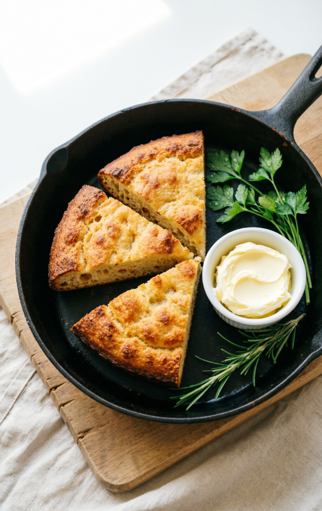 3-Ingredient Skillet Bread Alternative (Low-Carb & Ready in Minutes)