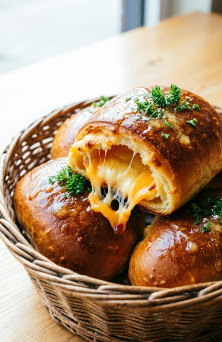 Golden Cheddar Surprise Rolls